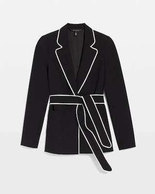Relaxed Blazer with Piping click to view larger image.