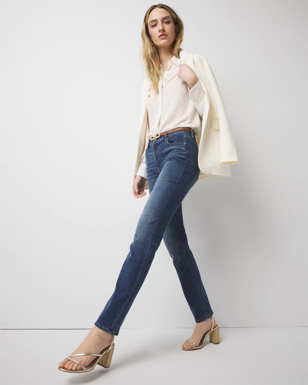 Mid-Rise Slim Jeans