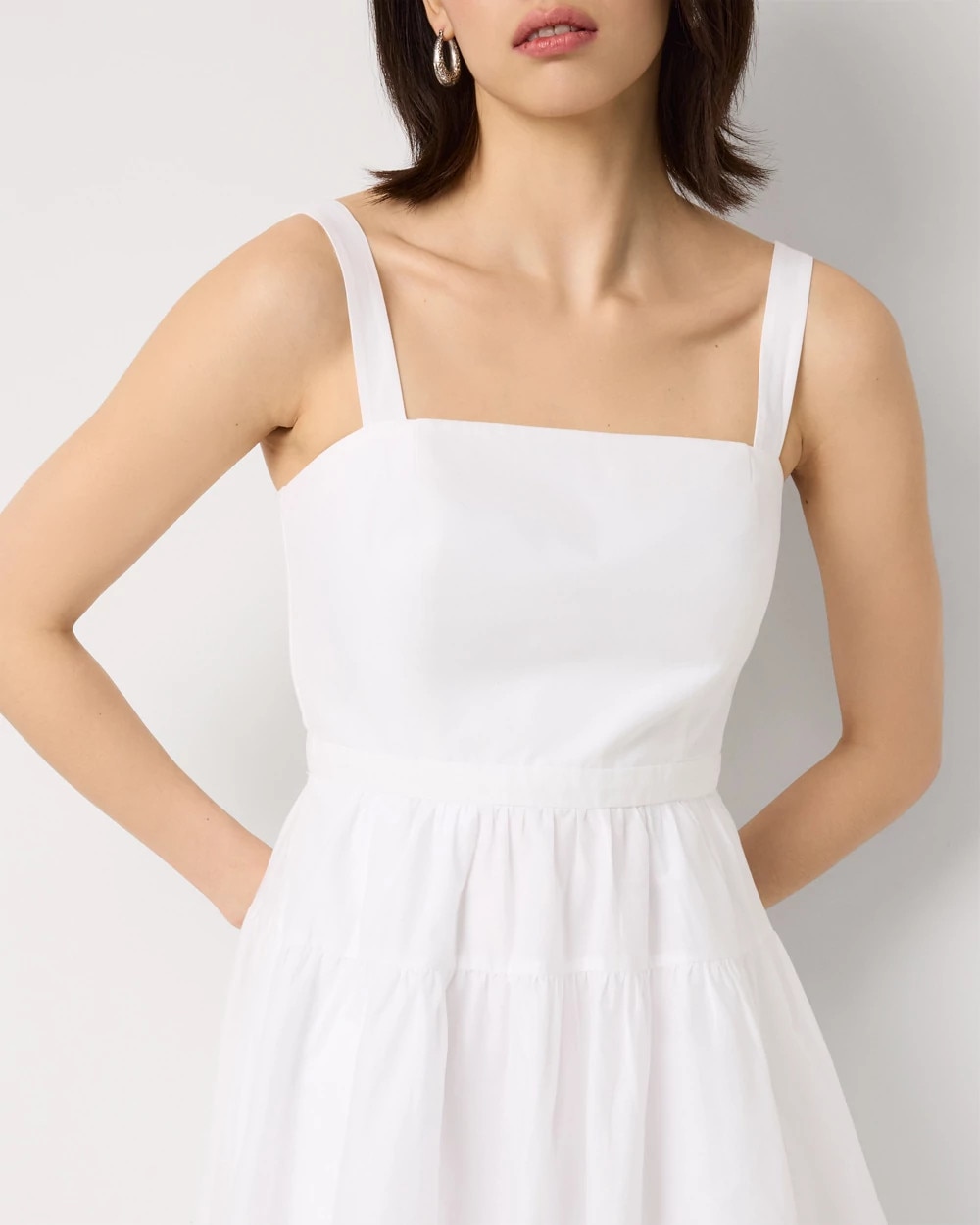 Square Neck Cotton Dress - image 3