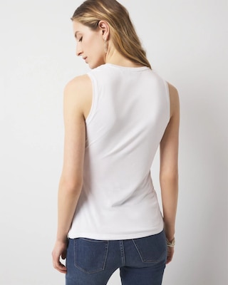 Pleated Wrap Tank Top click to view larger image.