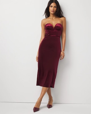 Velvet Midi Dress