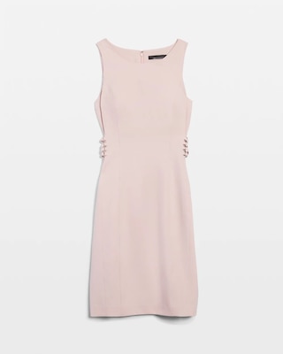 Sleeveless Lacing Sides Sheath Dress