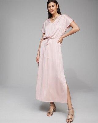 Outlet WHBM Satin Crinkle Maxi Dress