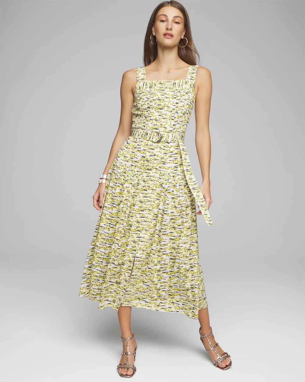 Pleated Utility Dress