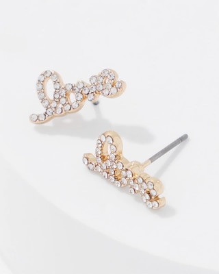 Love Letter Stud Earrings click to view larger image.