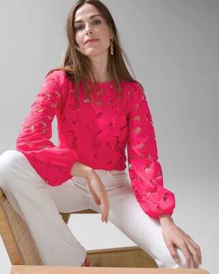 Embroidered Butterfly Blouse