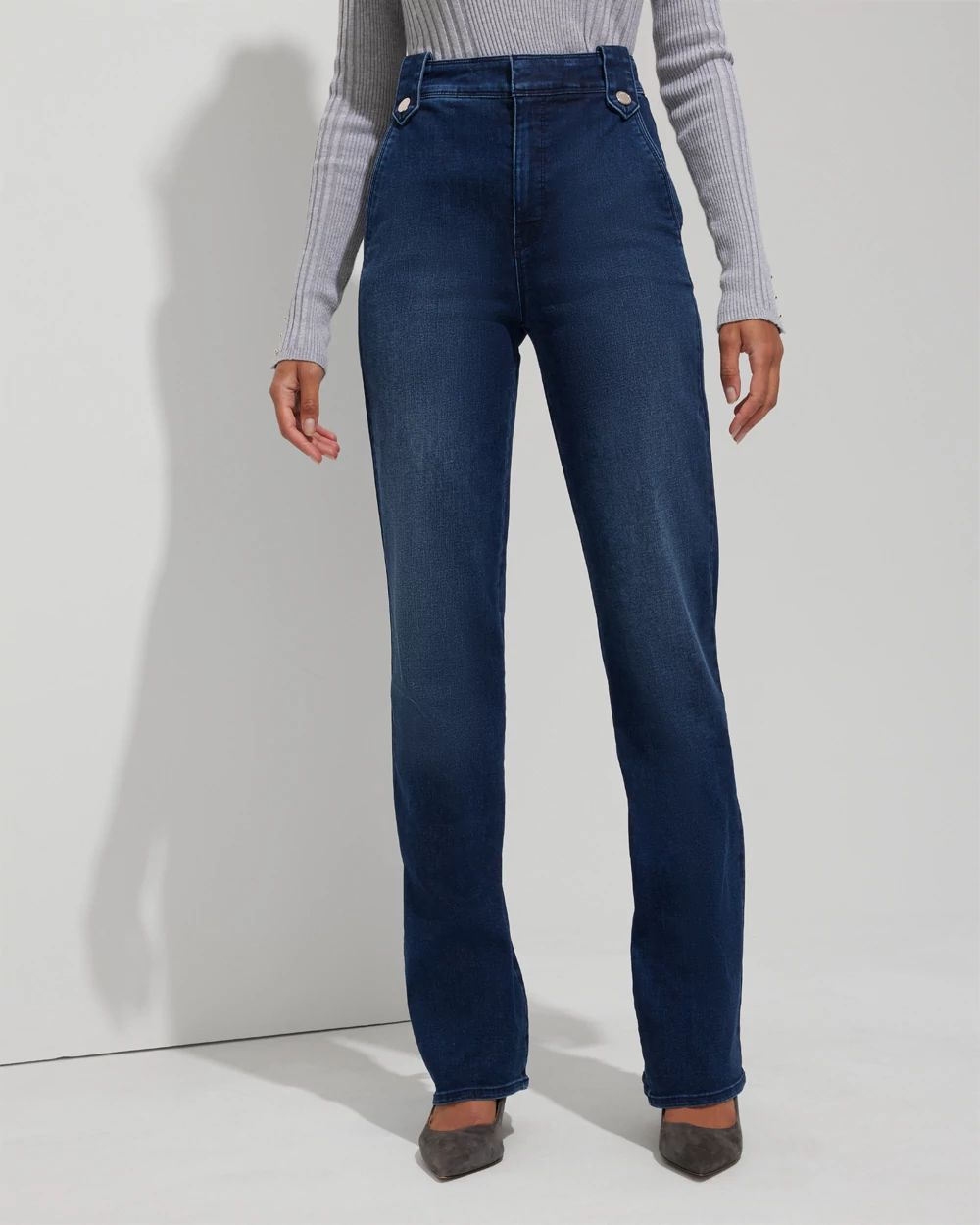 Outlet WHBM XHR Denim Trouser With Tab