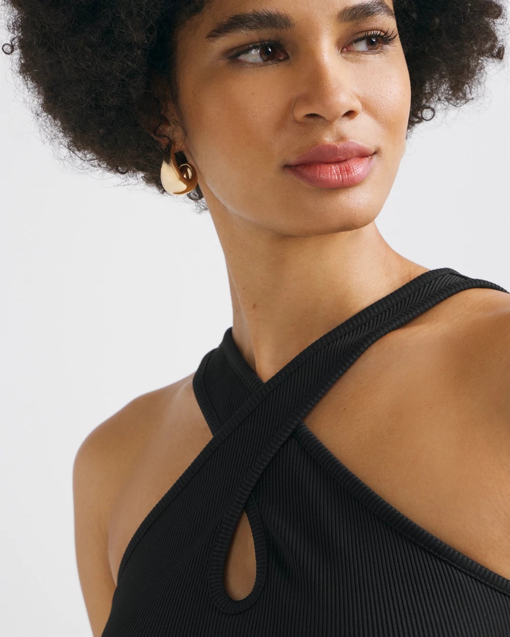 WHBM® FORME Rib Halter Top