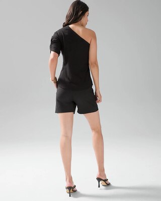 One-Shoulder Twist Sleeve Tee