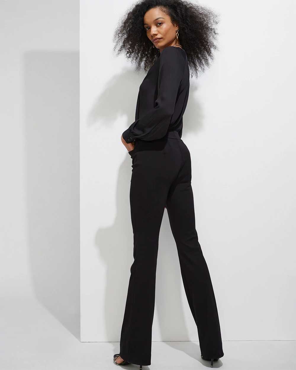 Outlet WHBM Pull-On Skinny Flare Pants click to view larger image.