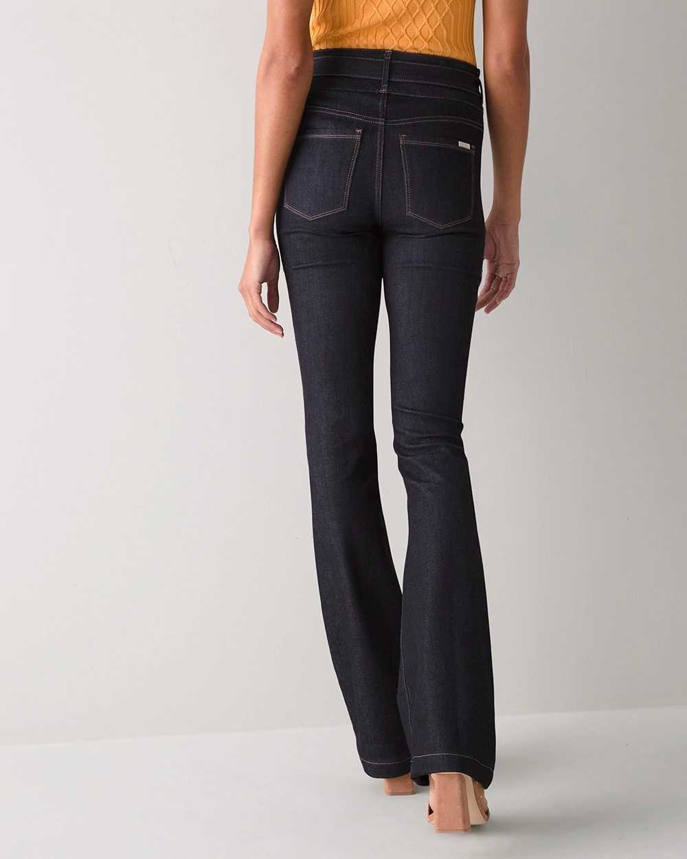 Petite High-Rise Sculpt Skinny Flare Jeans click to view larger image.