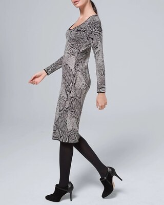 Animal-Print Sheath Dress