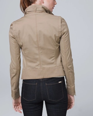 Petite Cropped Military Jacket