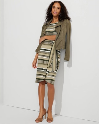 Outlet WHBM Short Sleeve Wrap Dress click to view larger image.