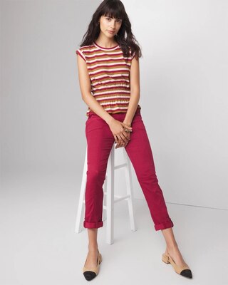 Smocked Peplum Tee click to view larger image.
