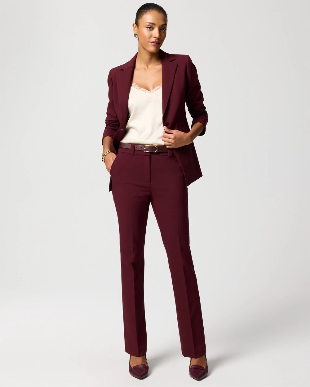 Luxe Stretch High-Rise Blake Slim Boot Pant
