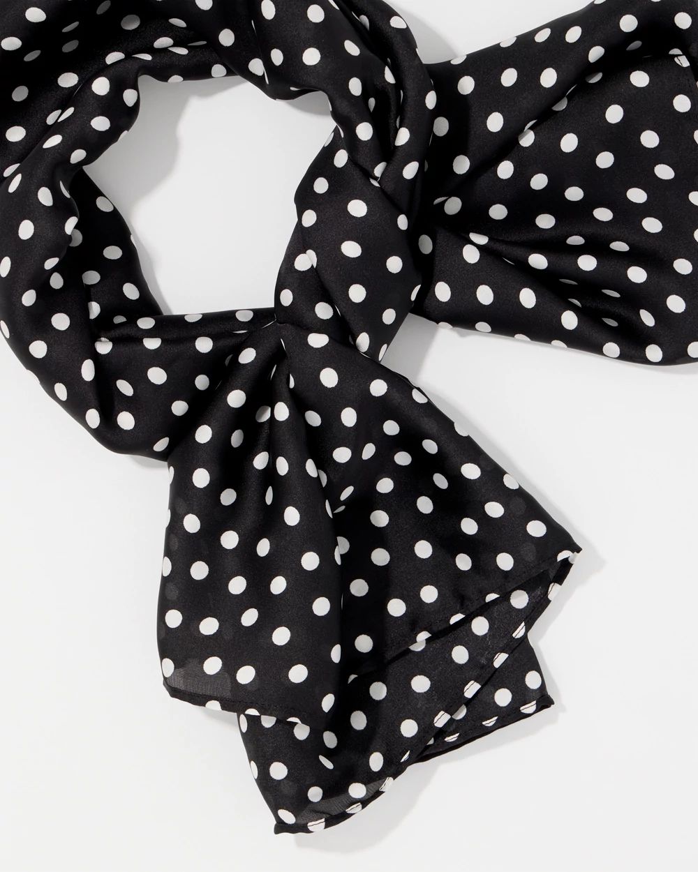 Dot Print Square Scarf