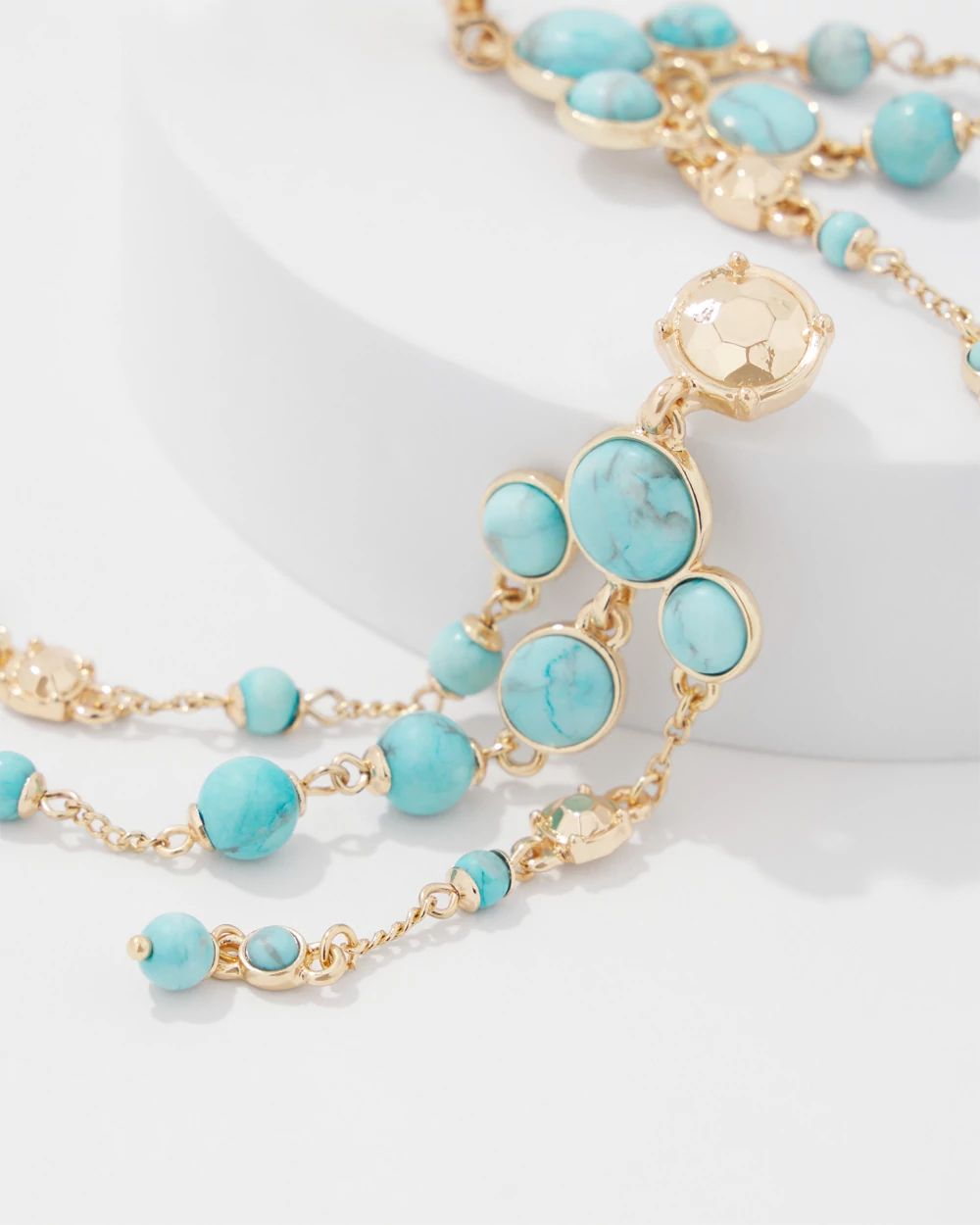 Turquoise + Gold Statement Earrings