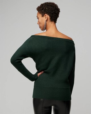 Asymmetrical Shoulder Pullover Sweater