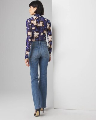 High-Rise Novelty Pocket Bootcut Jean click to view larger image.