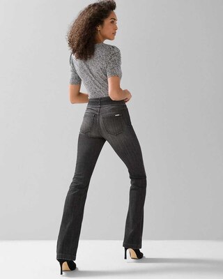 Extra High-Rise Belted Skinny Flare Jeans click to view larger image.
