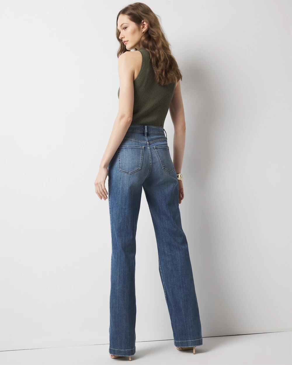 White House Black Market Extra High-Rise Novelty Pocket Trouser