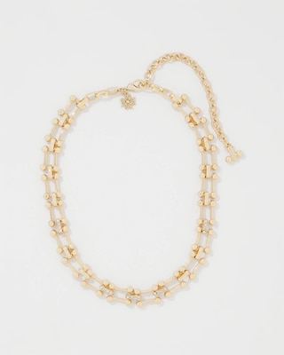 Pavé Links Short Necklace