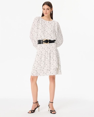 Smocked Blouson Mini Dress click to view larger image.