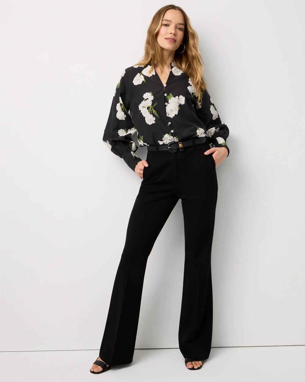 Women's High-Rise Piper Flare Pants in Black size 4 | White House Black Market, Business Casual Work Clothes Women's High-Rise Piper Flare Pants in Black size 4 | White House Black Market, Business Casual Work Clothes