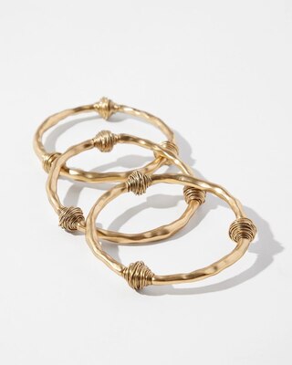 3 Pack Wire Wrap Bangles