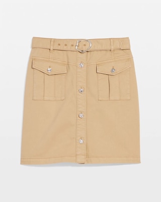 Belted Cargo Mini Skirt click to view larger image.