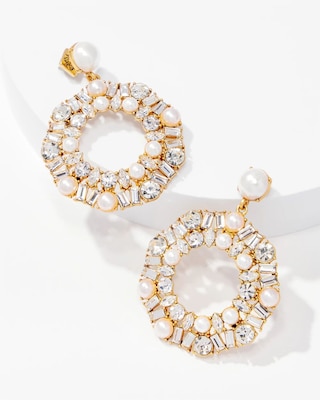 Frontal Hoop Statement Earrings click to view larger image.
