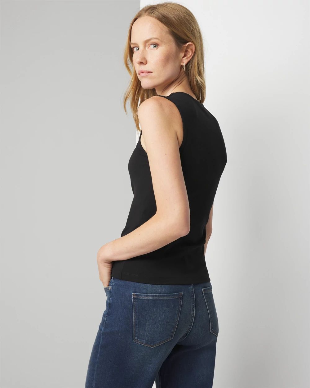 WHBMFORME™ All Ways Stretch Scoop Neck Shell