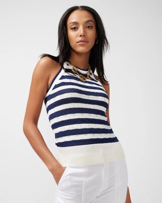 Striped Sweater Halter