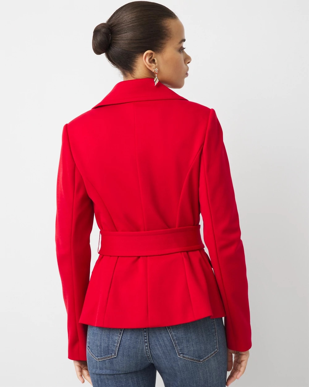 Belted Ponte Jacket - image 5