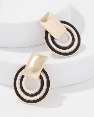 Corded Inlay Drop Earrings click to view larger image.