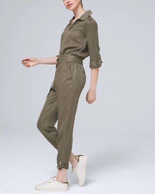 Roll-Tab Utility Jumpsuit