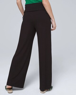 Petite Fold-Over Wide Leg Pants