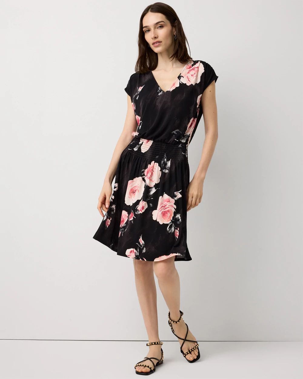 Petite Smocked Waist Dress