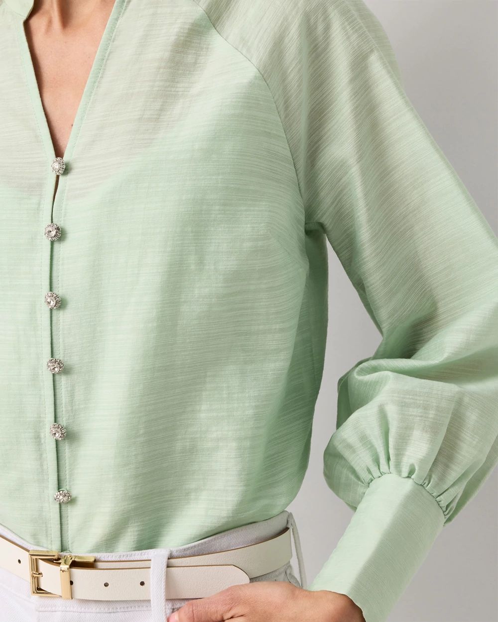 Floral Raglan Sleeve Shirt click to view larger image.