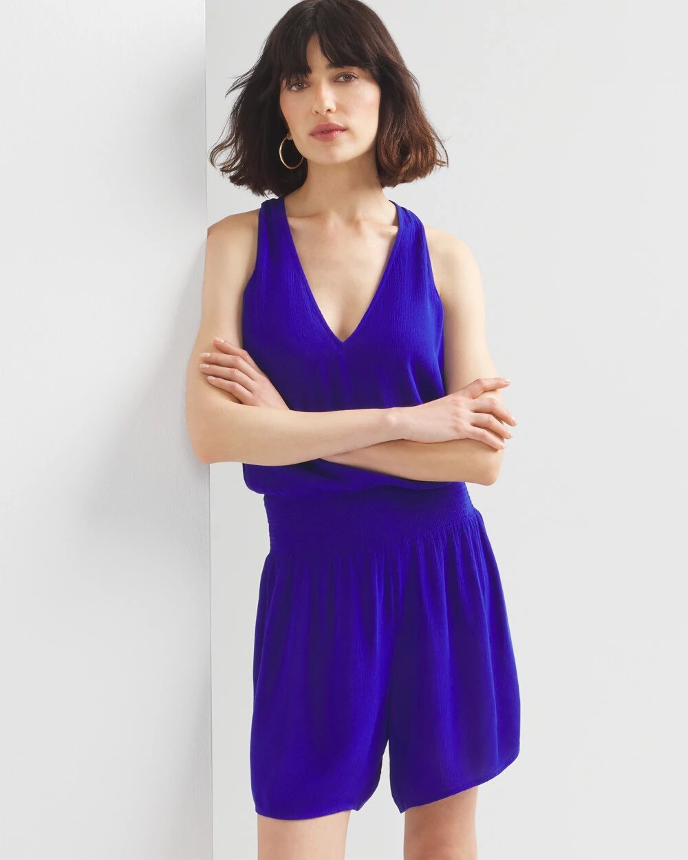 Crinkle Halter Romper - image 1