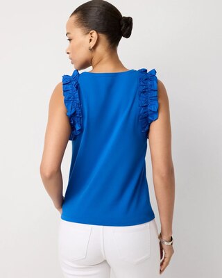 Ruffle Trim Tank click to view larger image.