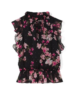 Floral Ruffle Top