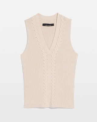 V-neck Knit Tank click to view larger image.