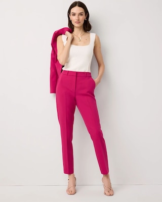 High-Rise Elle Slim Ankle Pant