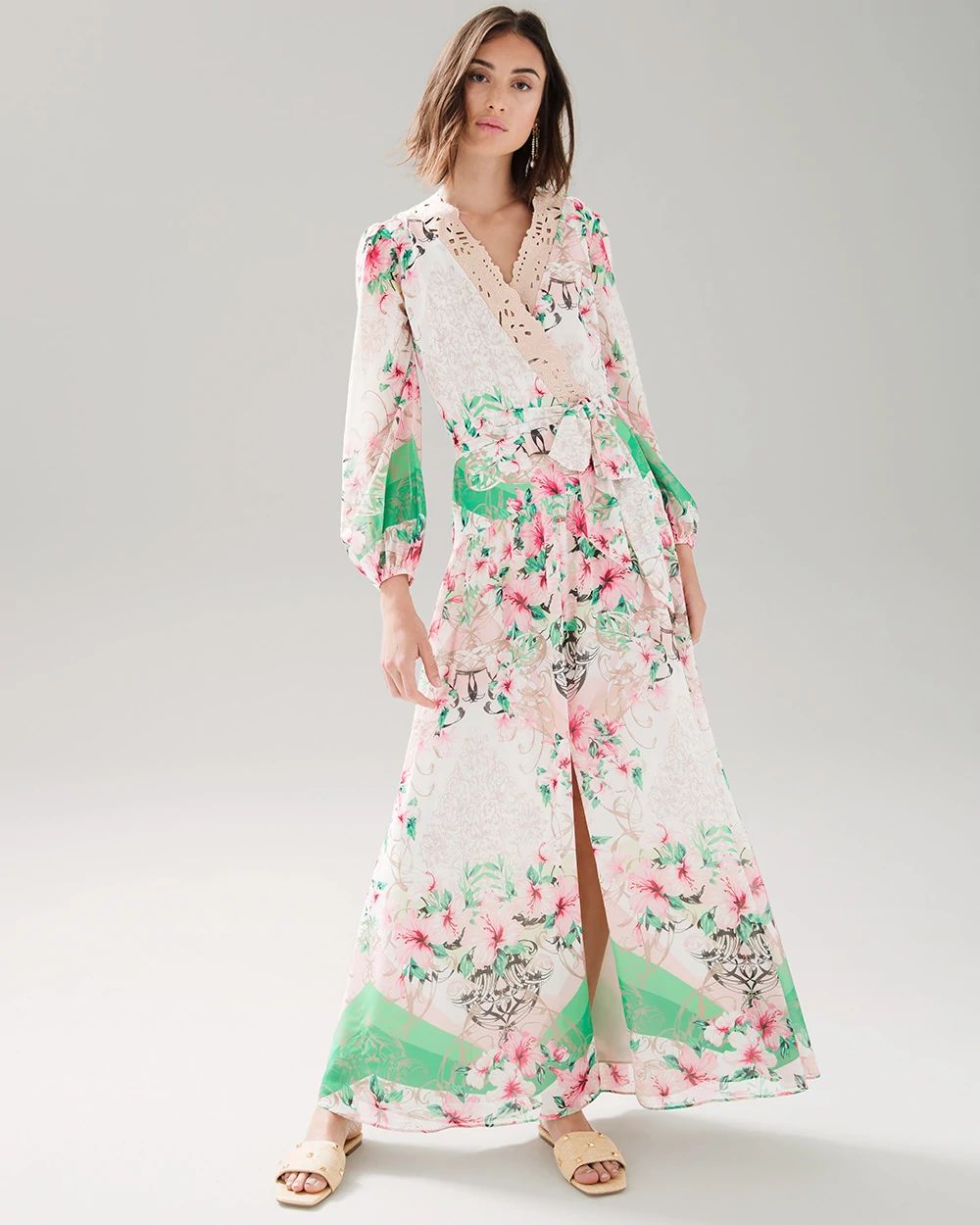 White house black market maxi dresses top