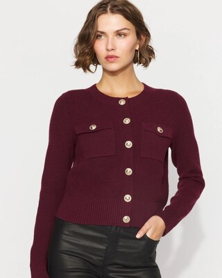 Button-Front Cardigan