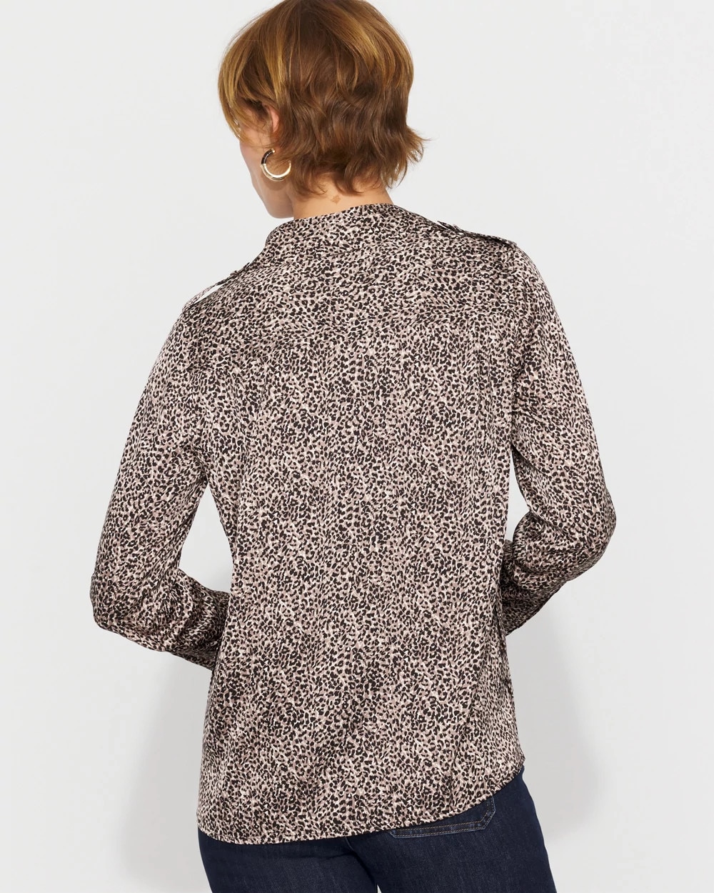 Relaxed Utility Satin Shirt