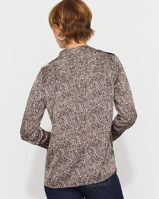 Relaxed Utility Satin Shirt click to view larger image.