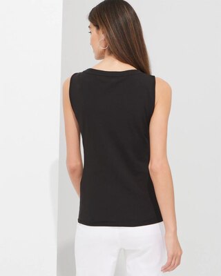Outlet WHBM Embroidered Cutout Tank Top